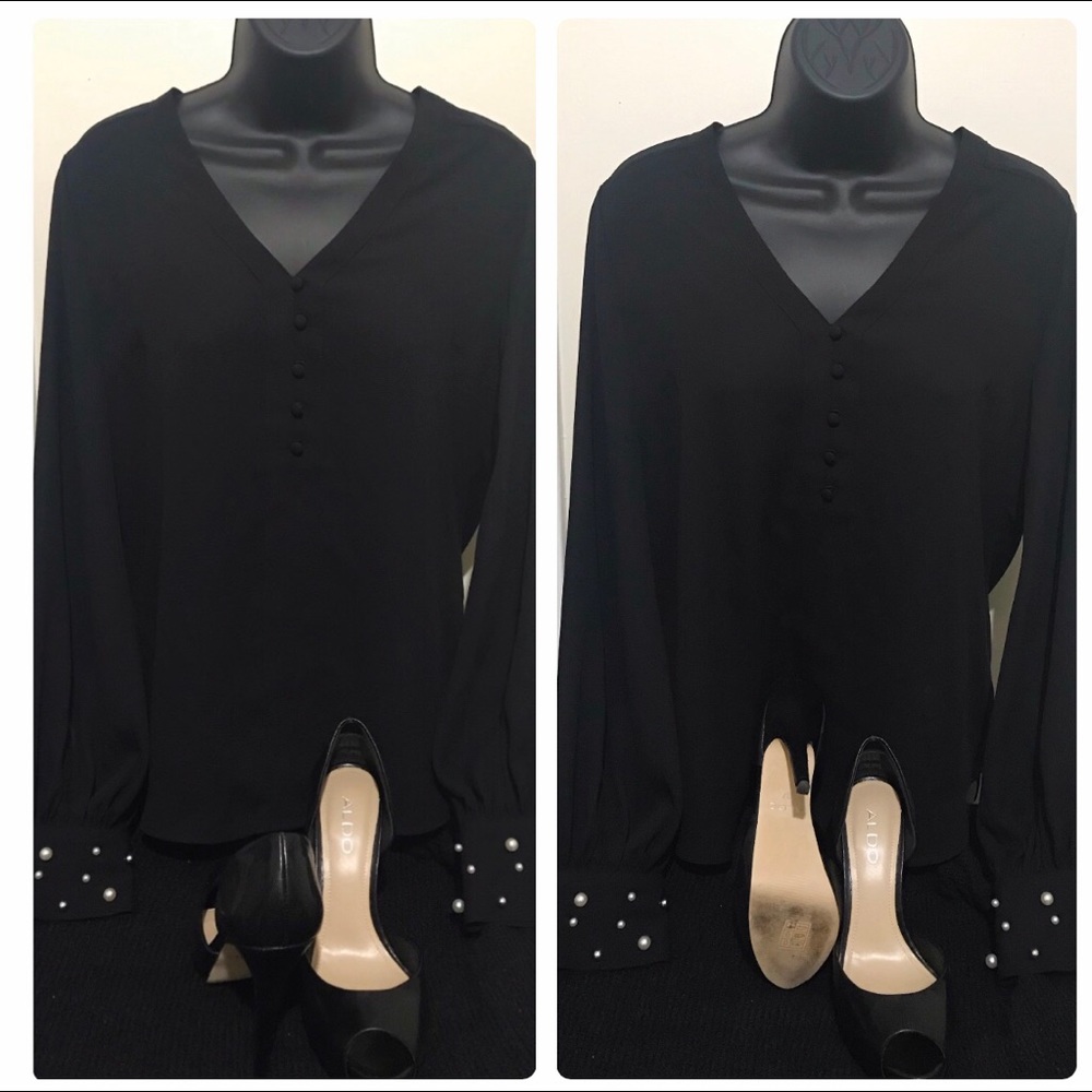 Aldo  black peep toe pumps.